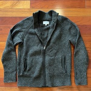Lucky Brand Grey Zip up Sweater.